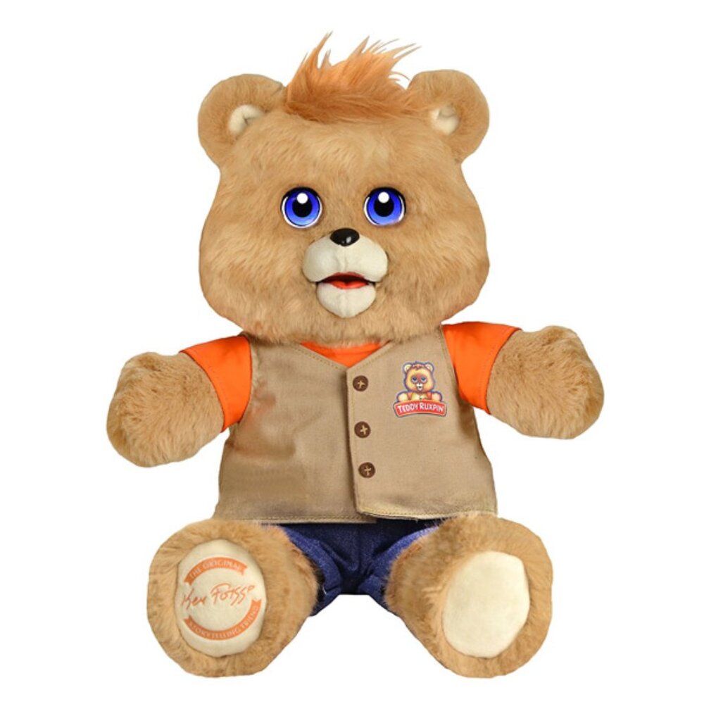 Y2K Teddy Ruxpin Plush Storytelling Animated Bear plush  LCD Eyes Working